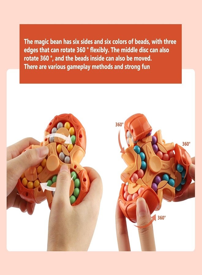 Kiditos Magic Bean Rotating Cube - Double-Sided Finger Puzzle Toy, 3D IQ Game, Decompression Toy for Kids & Adults | Educational Gift for Focus & Stress Relief - Image 5